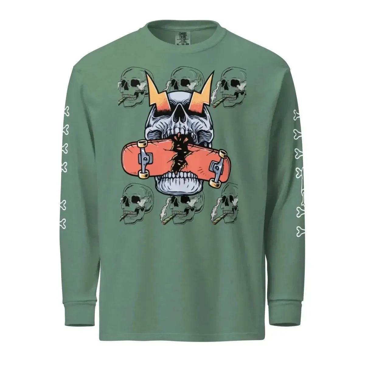 Beesmoove Reborn Garment-dyed heavyweight long-sleeve shirt - Beesmoove