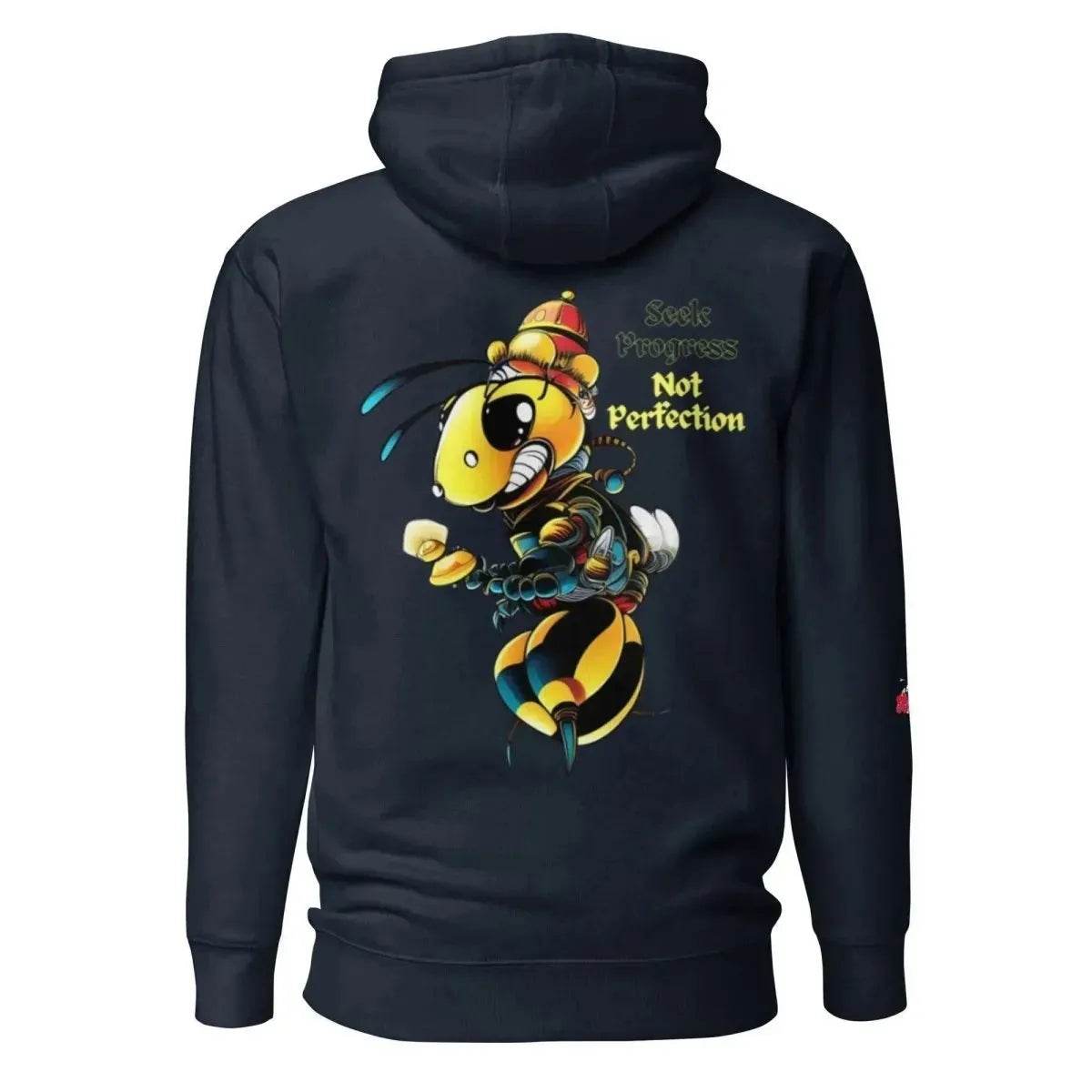 Beesmoove Seek Progress Not Perfection Unisex Hoodie - Beesmoove