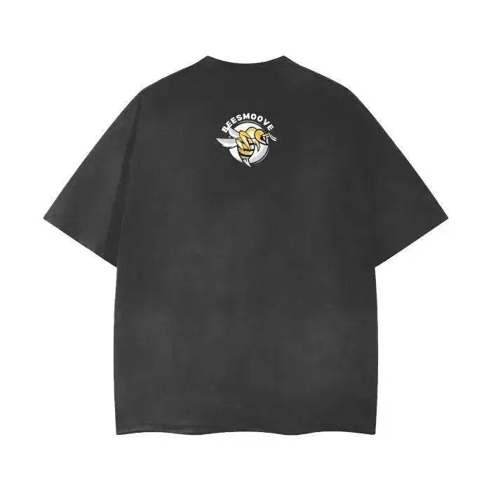 Beesmoove Starborn Future Vintage Wash Frayed T-Shirt - Beesmoove