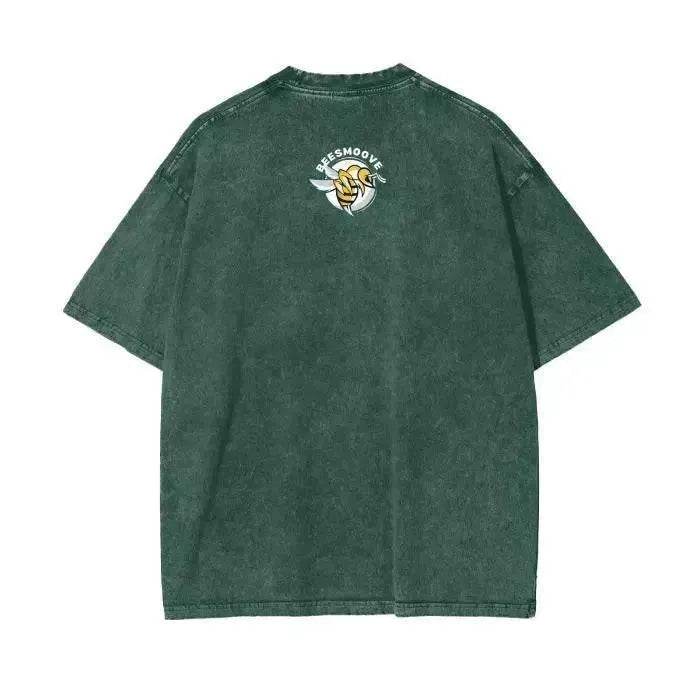 Beesmoove Stay Curious Question Everything Wash Oversize T-Shirt - Beesmoove