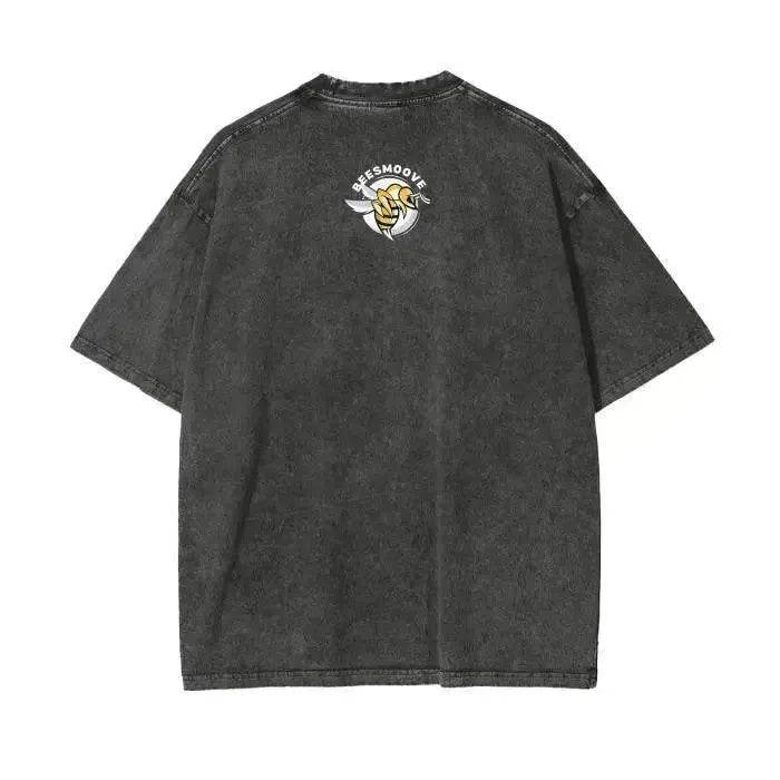 Beesmoove Stay Curious Question Everything Wash Oversize T-Shirt - Beesmoove