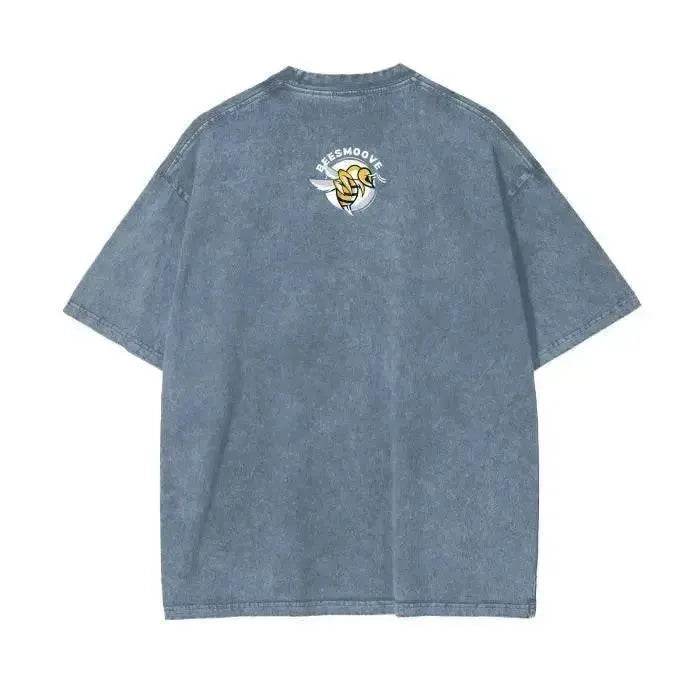 Beesmoove Stay Curious Question Everything Wash Oversize T-Shirt - Beesmoove