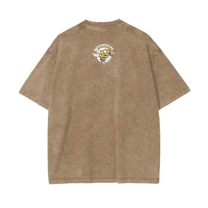 Beesmoove Stay Curious Question Everything Wash Oversize T-Shirt - Beesmoove