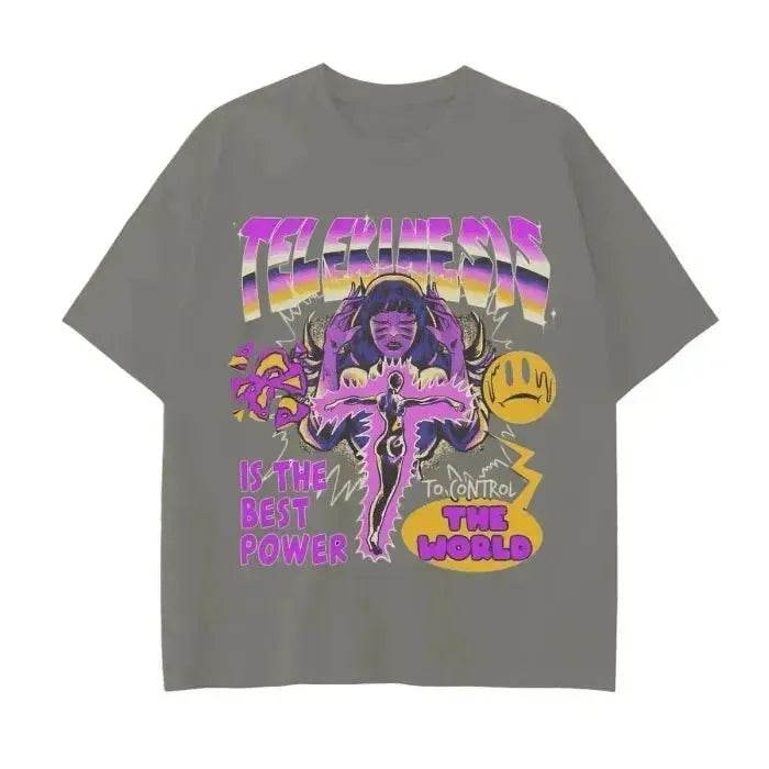 Beesmoove Telekinesis Power Tee Drop Shoulder T-Shirt - Beesmoove