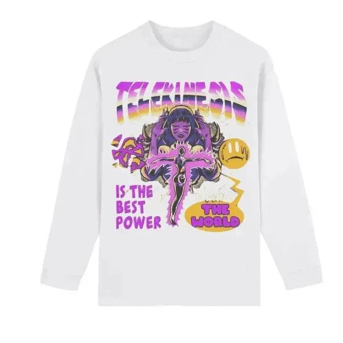 Beesmoove Telekinesis Power Tee Heavyweight Drop Shoulder Long Sleeve - Beesmoove