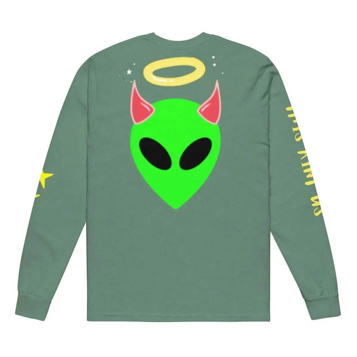 Beesmoove this ain’t us Garment-dyed heavyweight long-sleeve shirt - Beesmoove