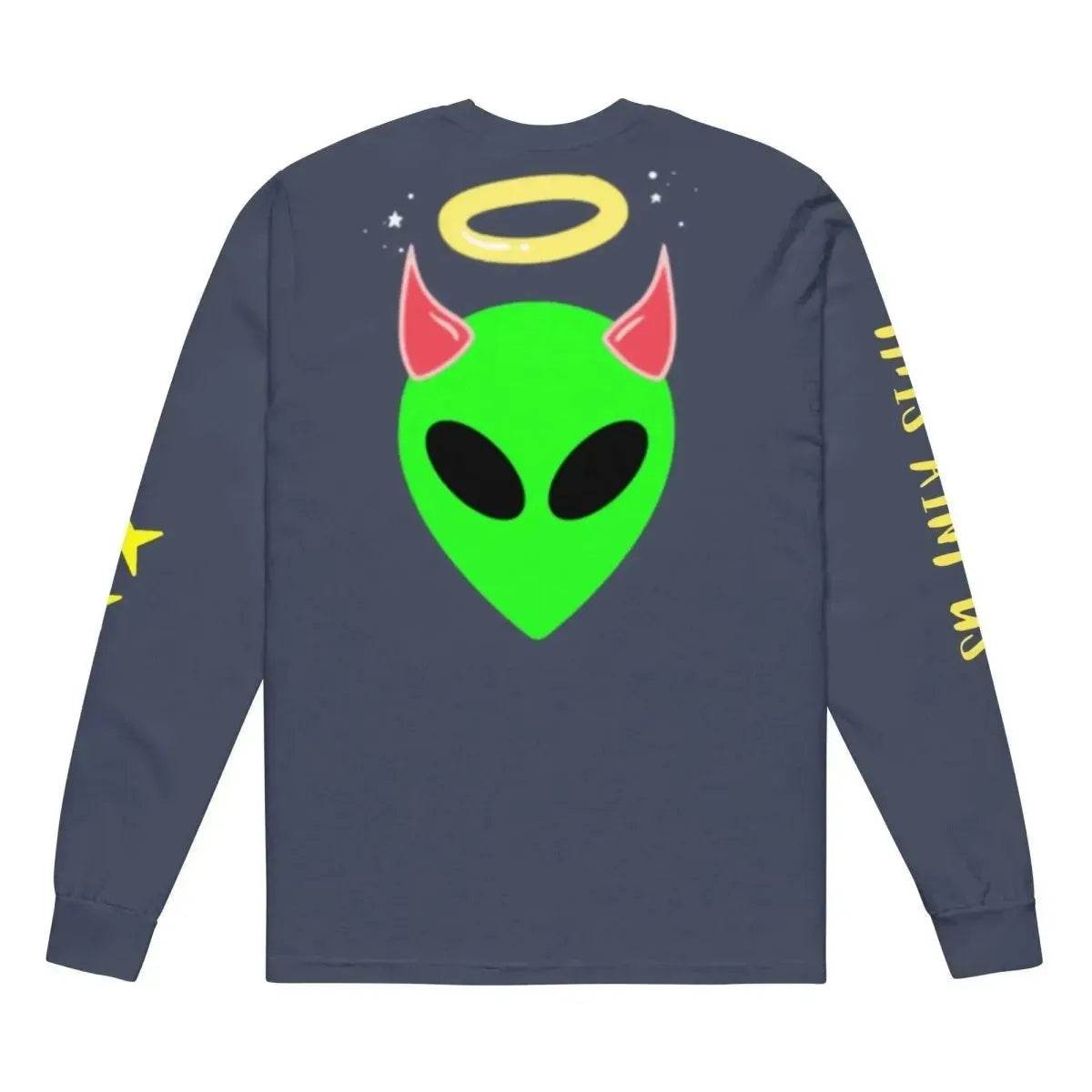 Beesmoove this ain’t us Garment-dyed heavyweight long-sleeve shirt - Beesmoove