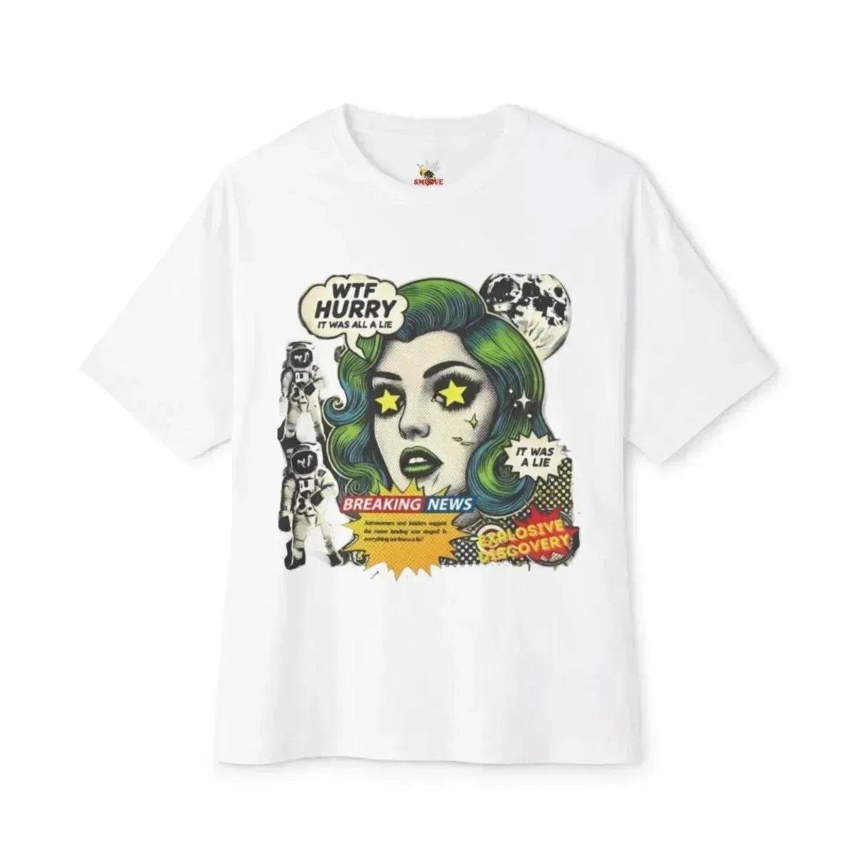Beesmoove W.T.F it was a lie Oversized Boxy Tee - Beesmoove