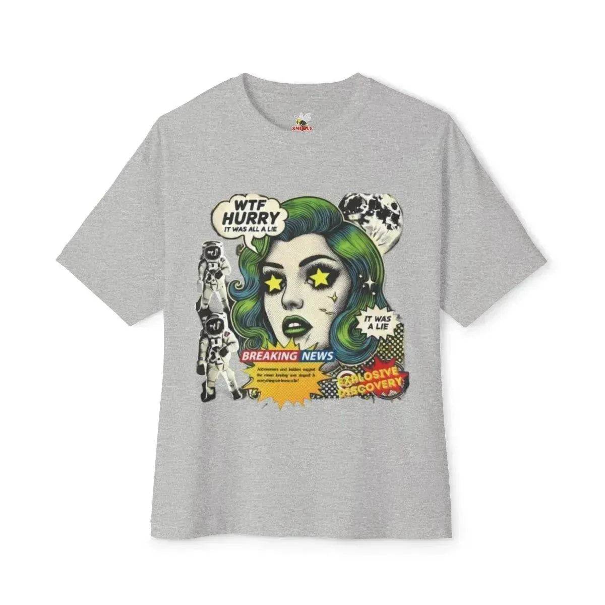 Beesmoove W.T.F it was a lie Oversized Boxy Tee - Beesmoove
