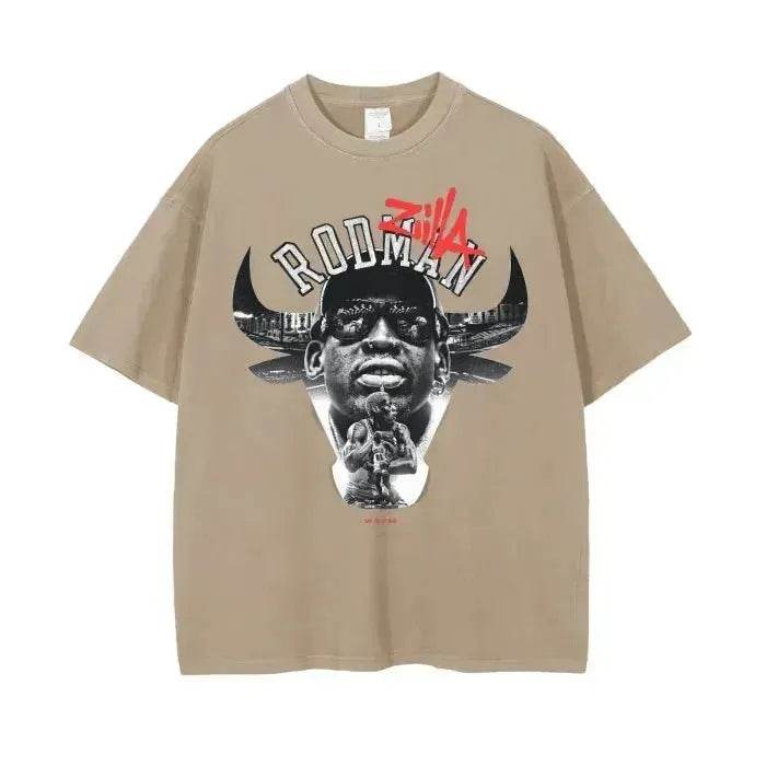 Beesmoove Zilla*Rodman Drop Shoulder T-Shirt - Beesmoove