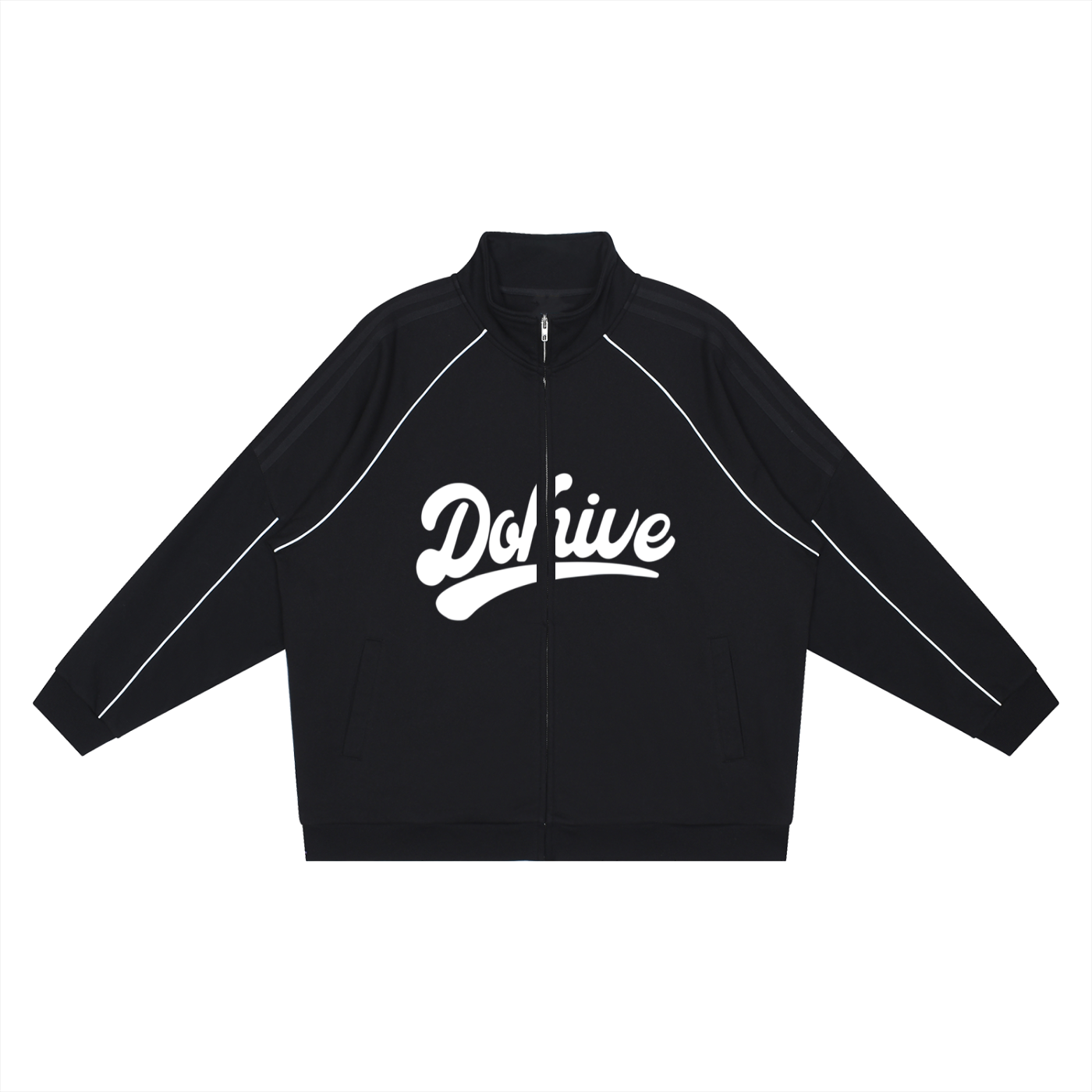 BEESMOOVE DOHIVE Reflection Striped Raglan Sleeve Jacket