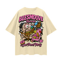 BEESMOOVE THE DONUT TAKEOVER 2025 Oversize Deep Drop Shoulder Tee - Beesmoove