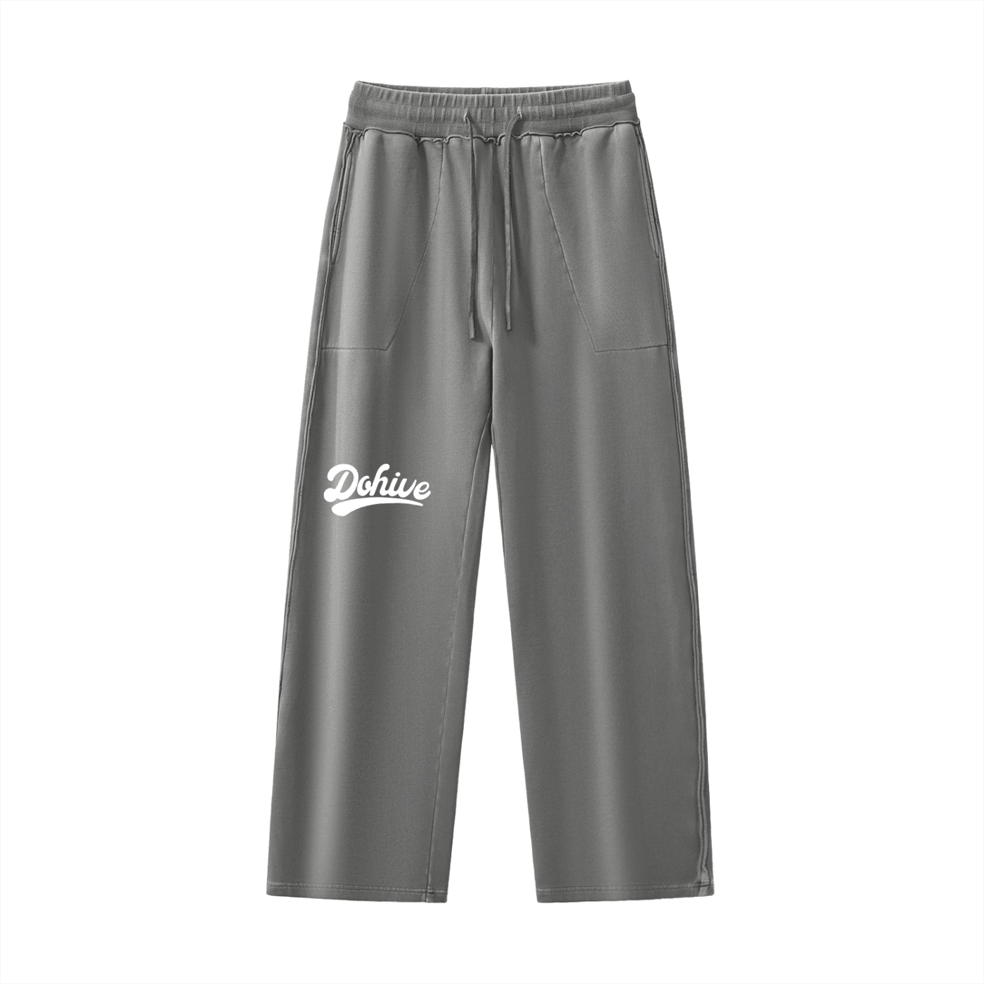 BEESMOOVE DOHIVE Raw-Seam Enzyme Washed Sweatpants - Beesmoove