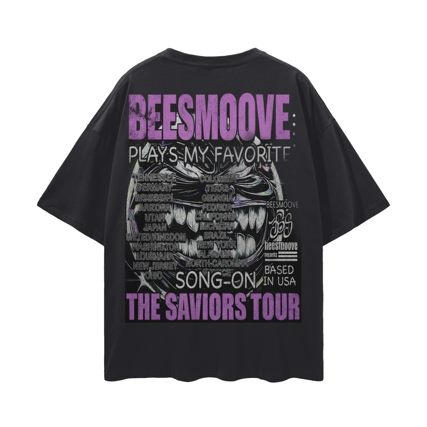 BEESMOOVE Dream Chaser’s Tour
Oversize Deep Drop Shoulder Tee - Beesmoove