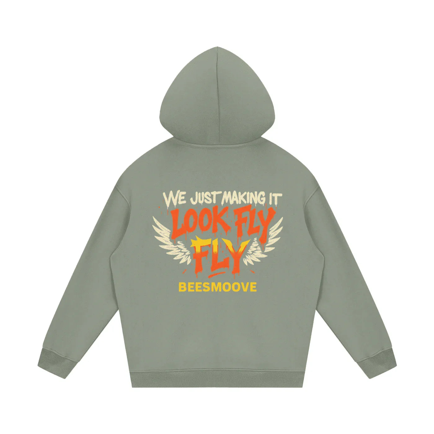 BEESMOOVE God wrote the vision Fleece Hoodie - Beesmoove