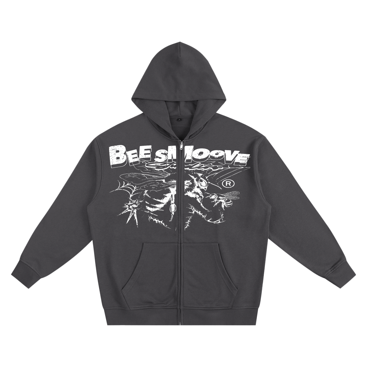 BEESMOOVE B-Squadron: Black Ops Heavyweight Zip-up Hoodie - Beesmoove