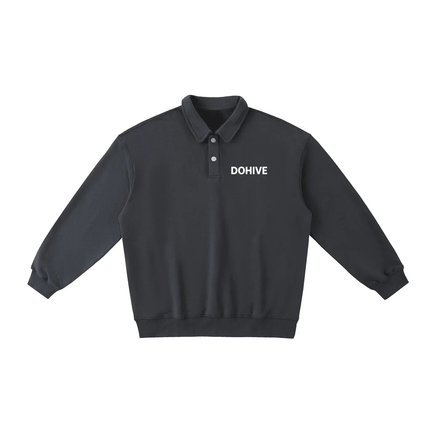 BEESMOOVE DOHIVE Heavyweight Polo-Collar Sweatshirt - Beesmoove