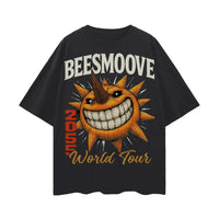 BEESMOOVE STAY DANGEROUS 2055 Oversize Deep Drop Shoulder Tee - Beesmoove