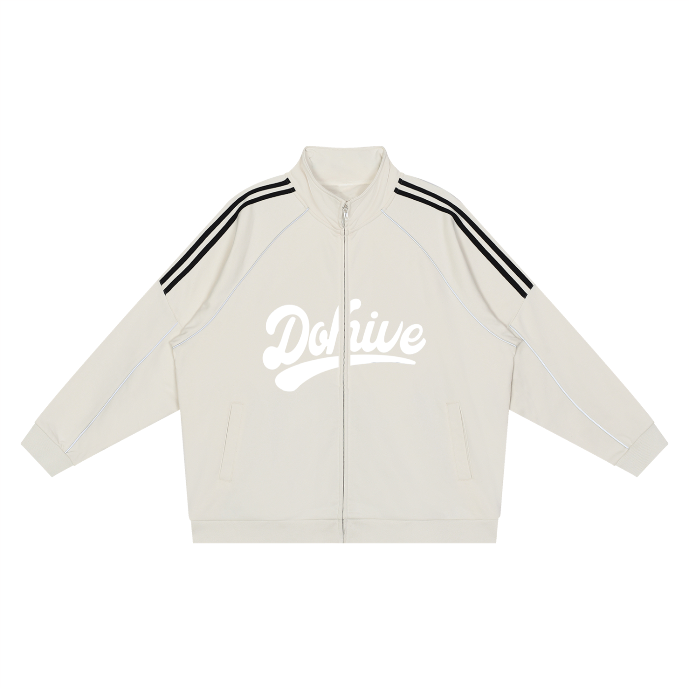 BEESMOOVE DOHIVE Reflection Striped Raglan Sleeve Jacket