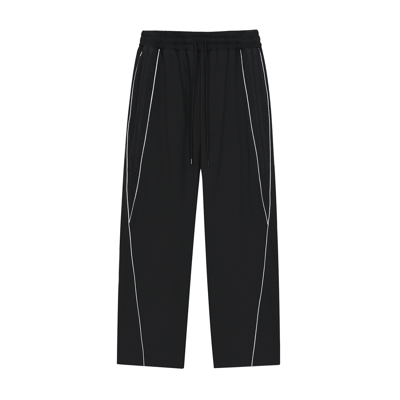 BEESMOOVE DOHIVE v1 Reflection Striped Straight-Leg Sweatpants