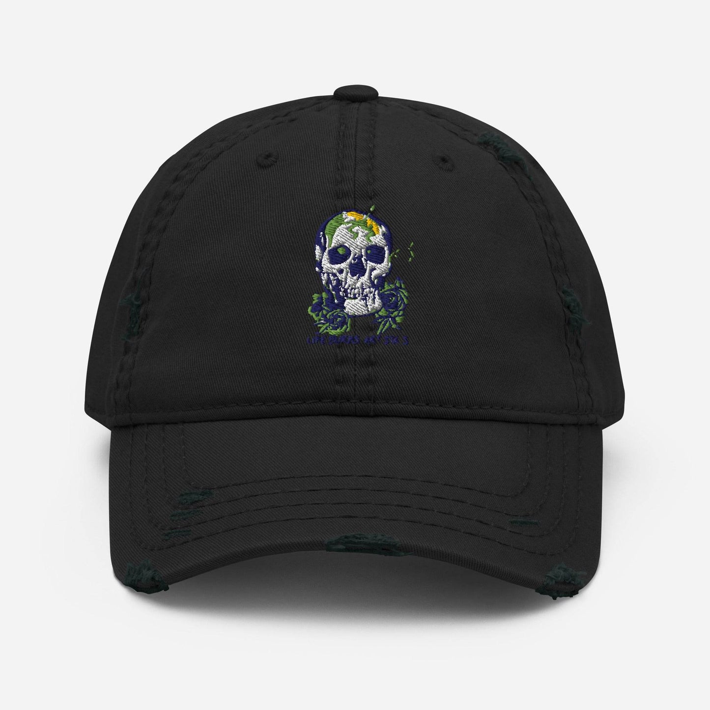BEESMOOVE Flame Runner Distressed Dad Hat - Beesmoove