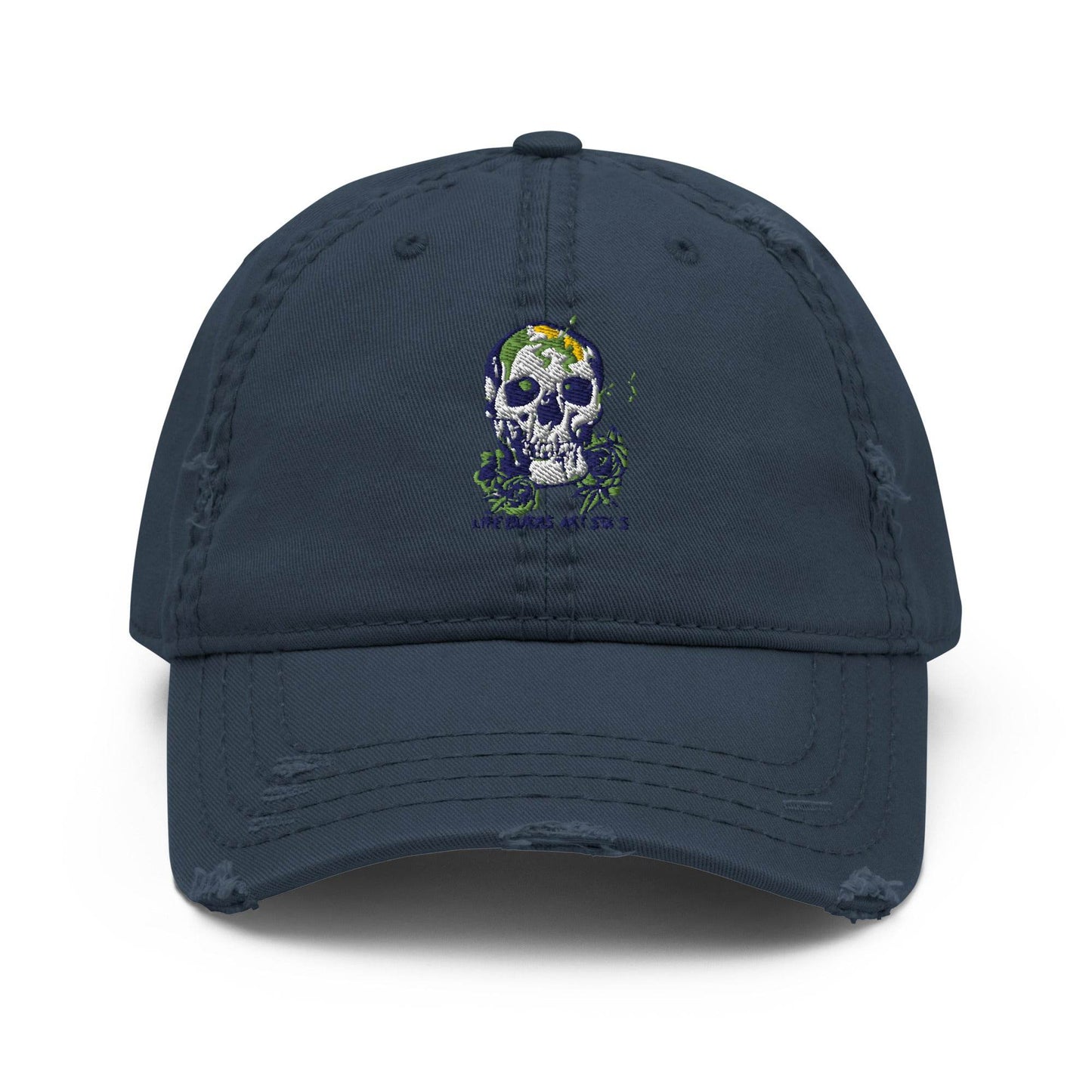 BEESMOOVE Flame Runner Distressed Dad Hat - Beesmoove