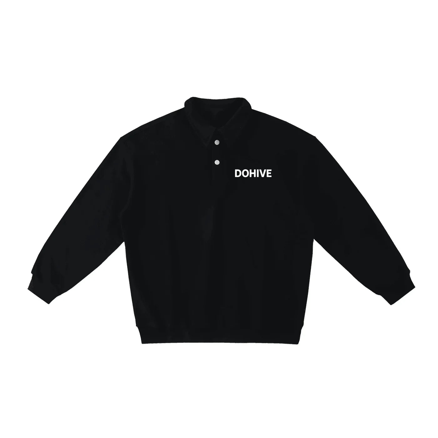 BEESMOOVE DOHIVE Heavyweight Polo-Collar Sweatshirt - Beesmoove