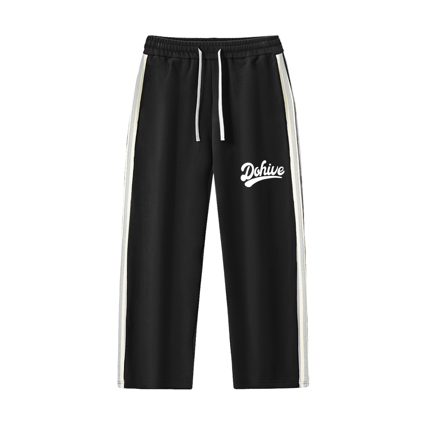 BEESMOOVE DOHIVE Contrast Side-Stripe Straight-Leg Pants - Beesmoove