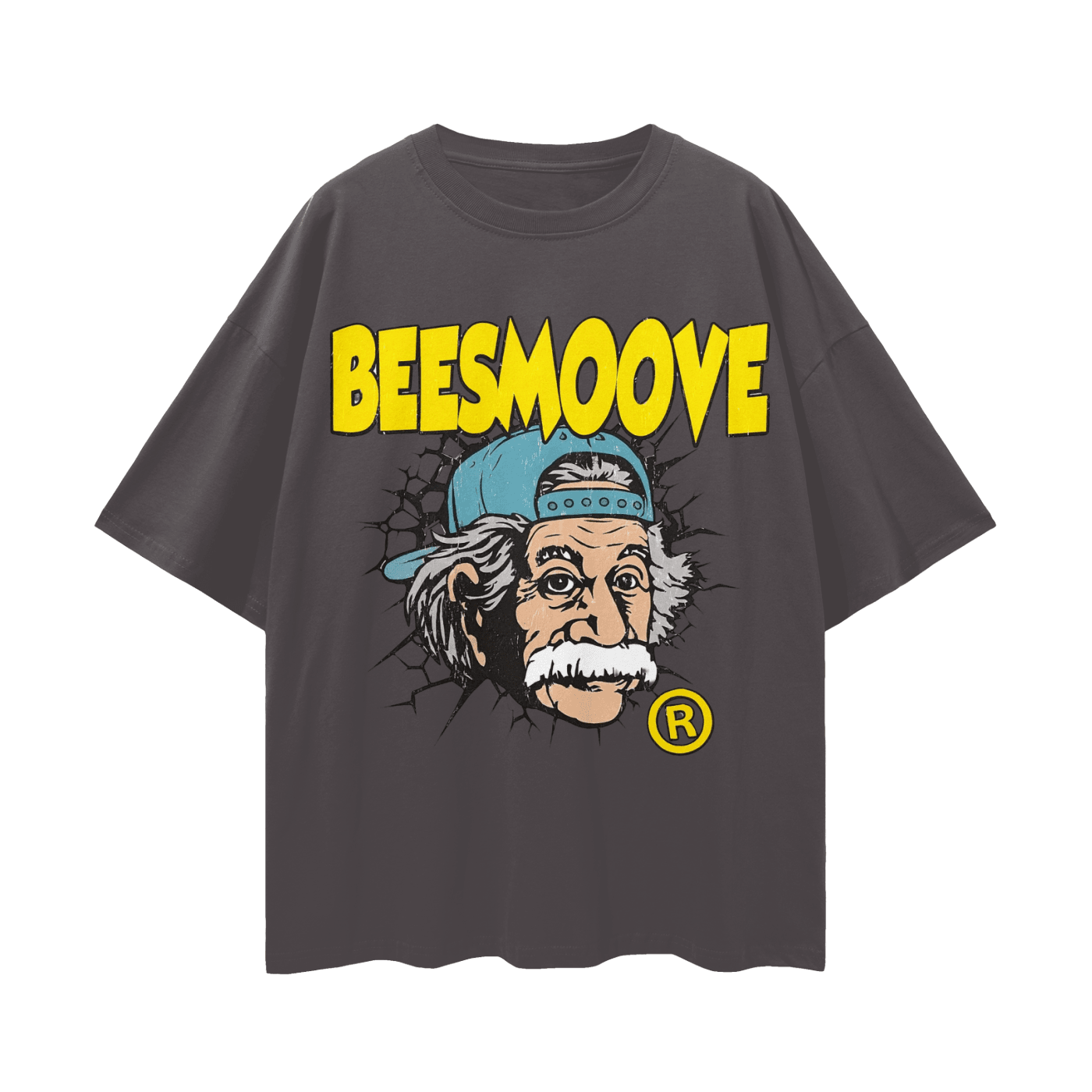 BEESMOOVE Genius Wave Oversize Deep Drop Shoulder Tee - Beesmoove