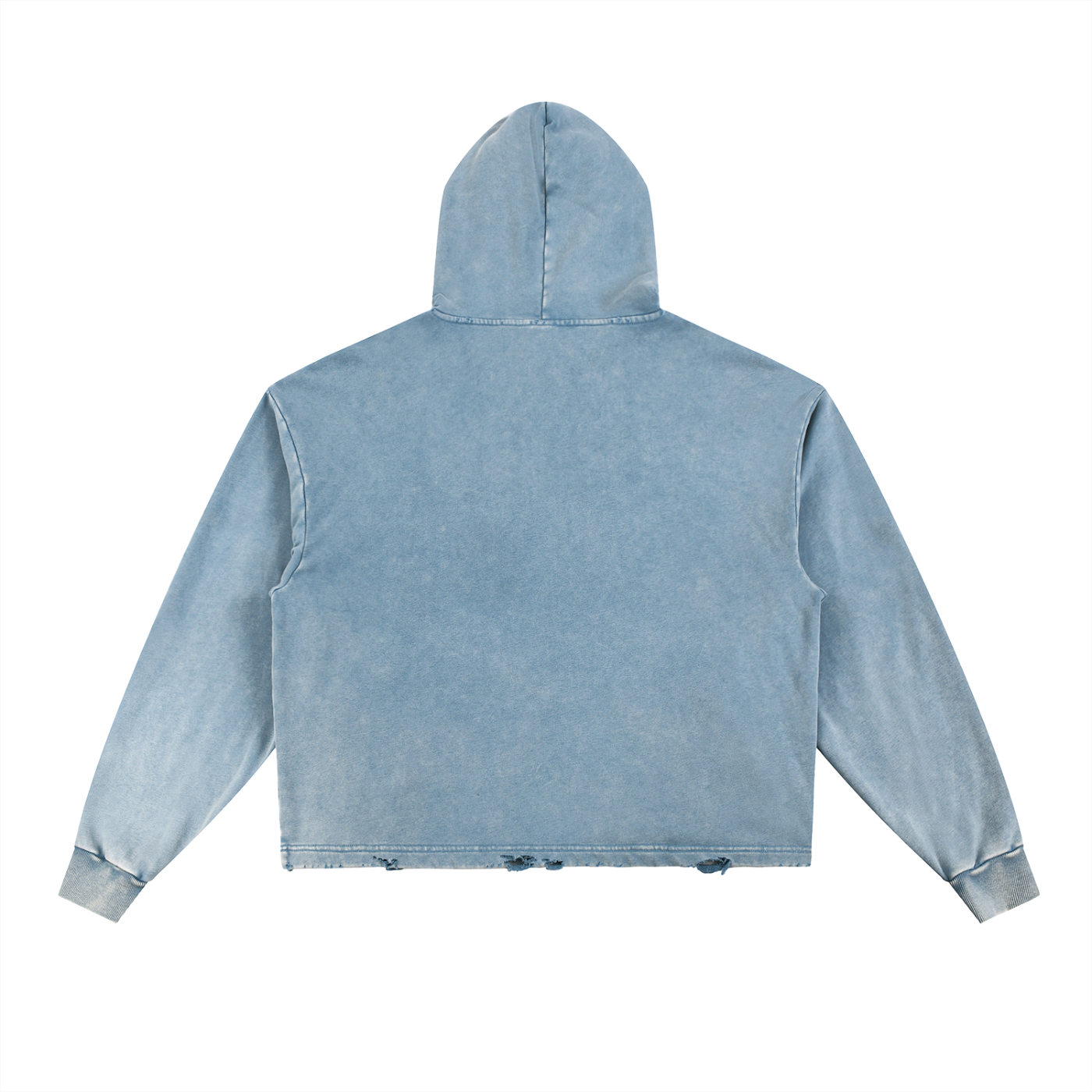 BEESMOOVE The Hivebreaker Statement Vintage Washed Frayed-Hoodie - Beesmoove