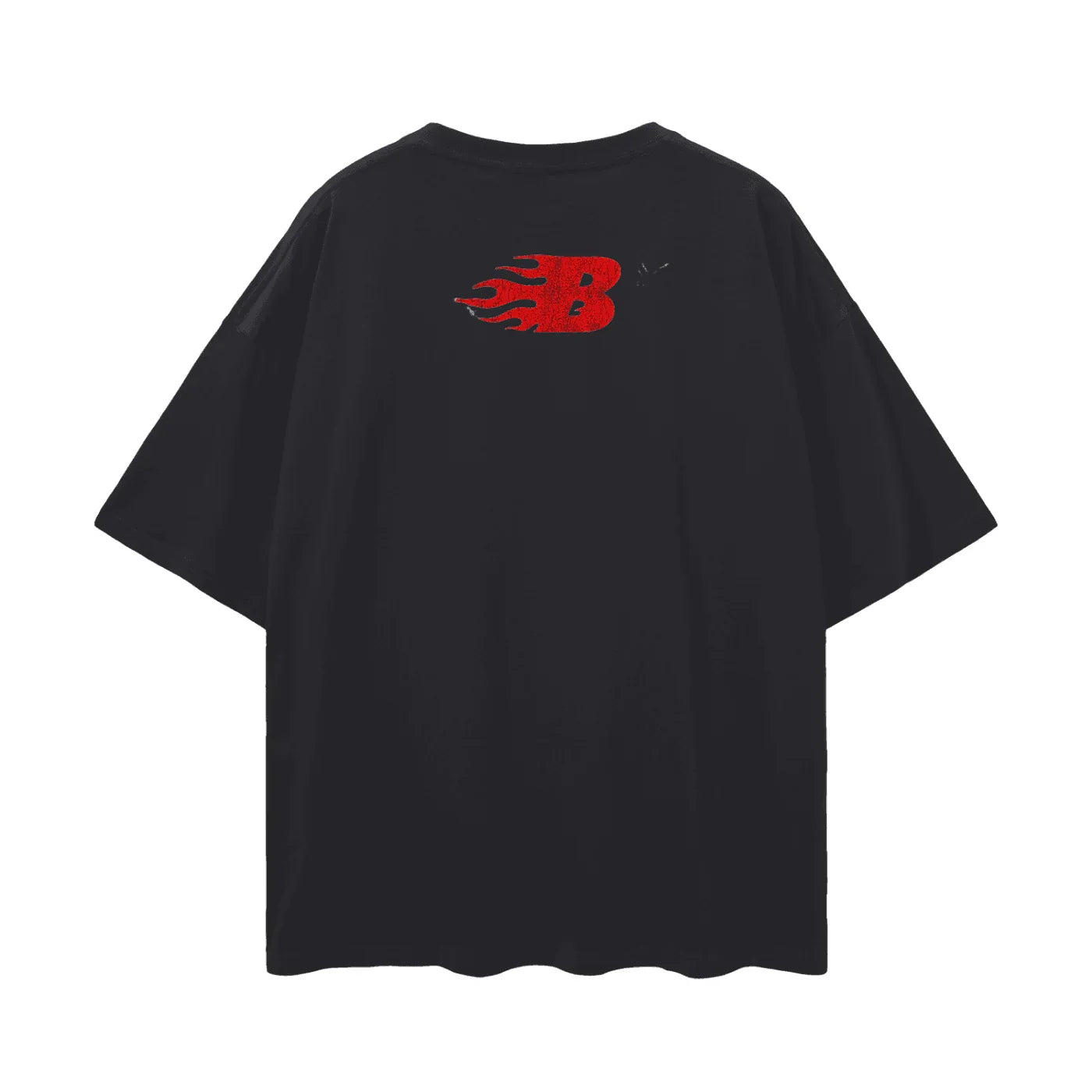 BEESMOOVE SUSPICIOUS SMILE Oversize Deep Drop Shoulder Tee - Beesmoove