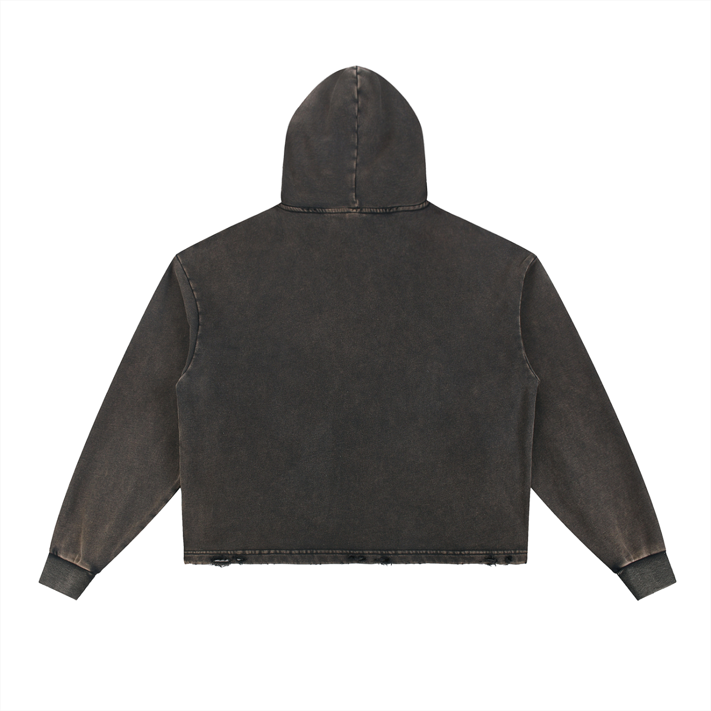 BEESMOOVE The Hivebreaker Statement Vintage Washed Frayed-Hoodie - Beesmoove