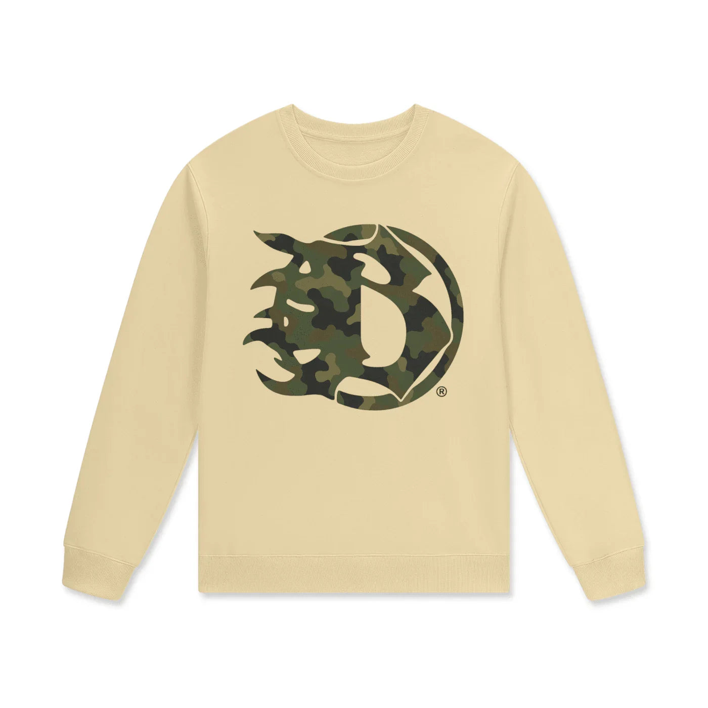 BEESMOOVE camouflage Frequency Staple 100% Cotton Pullover - Beesmoove