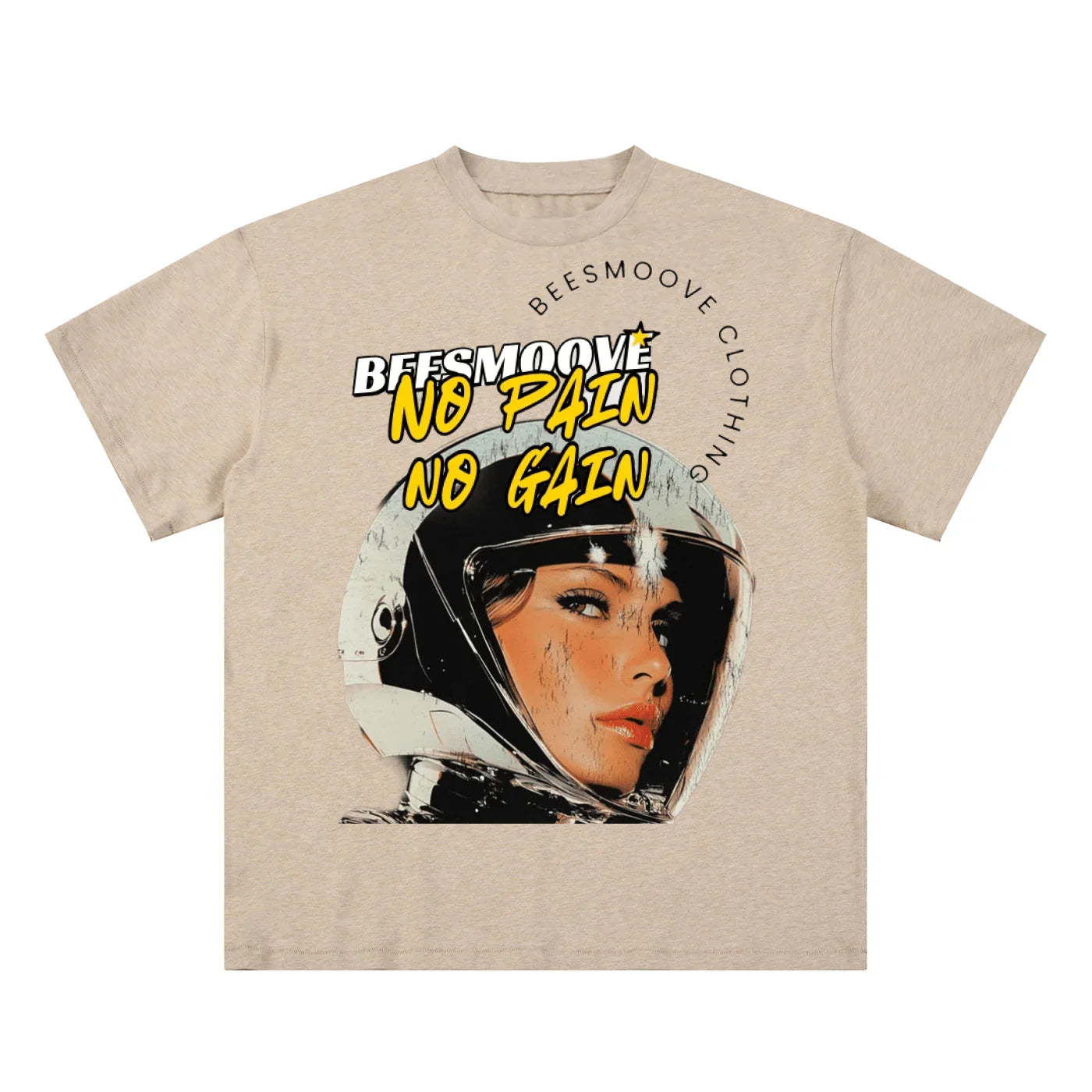BEESMOOVE Crash Landing Beauty Cotton T-Shirt - Beesmoove