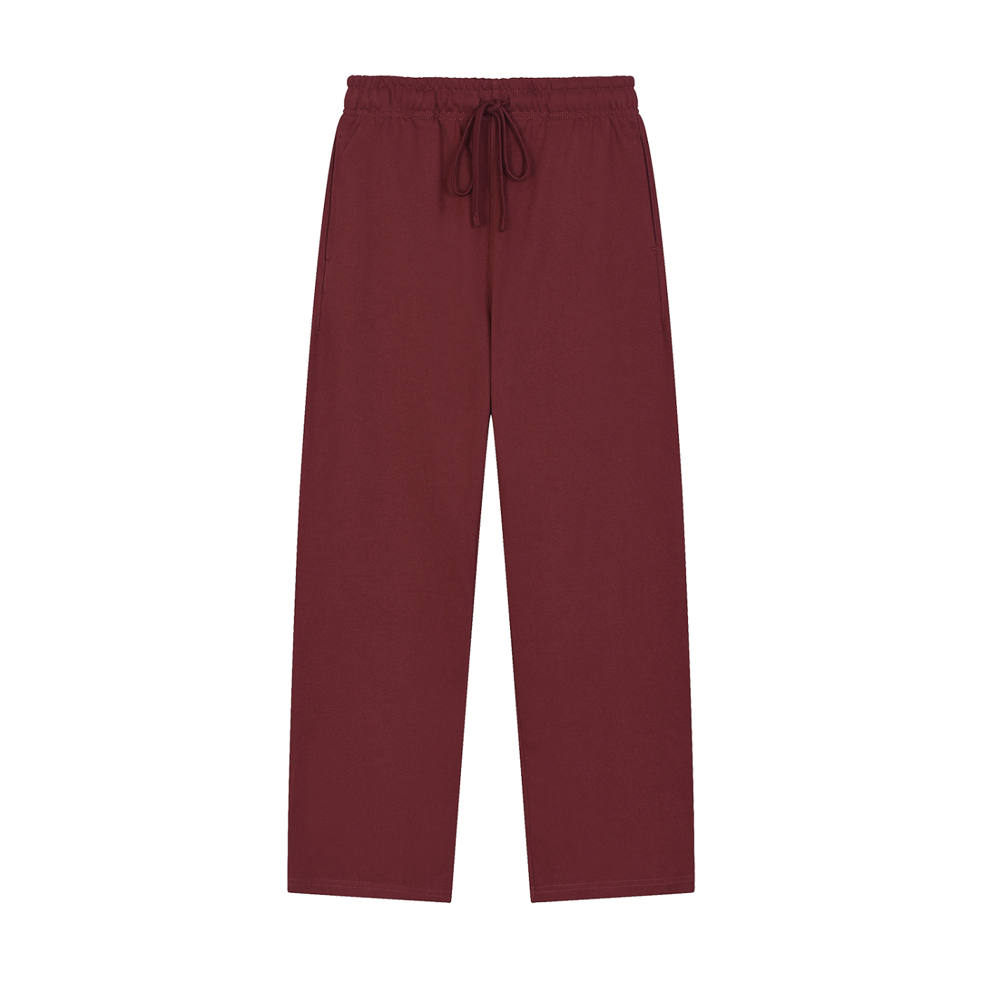 BEESMOOVE Solid Color Straight-Leg Sweatpants - Beesmoove