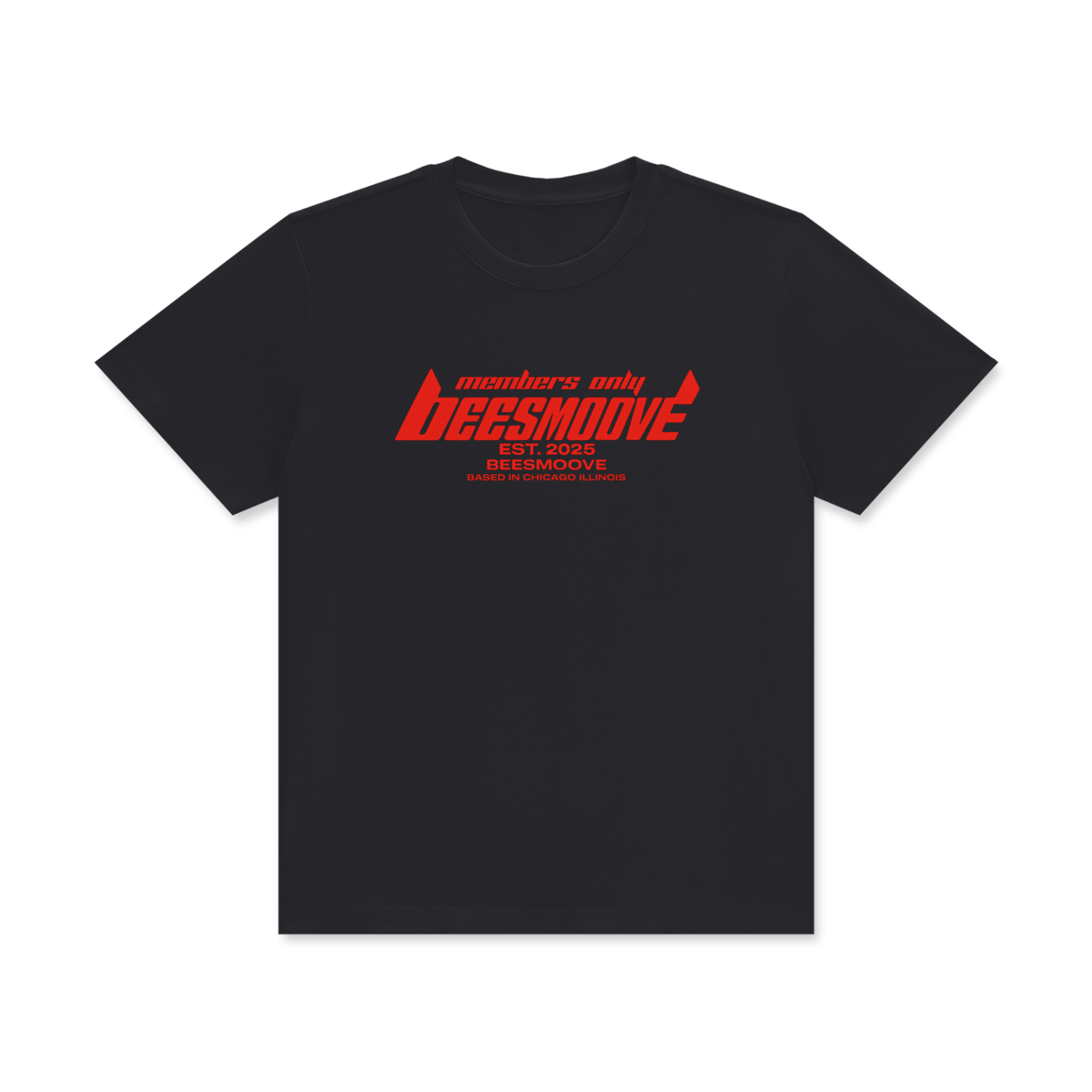 BEESMOOVE members only Classic Crew Neck Cotton T-Shirt