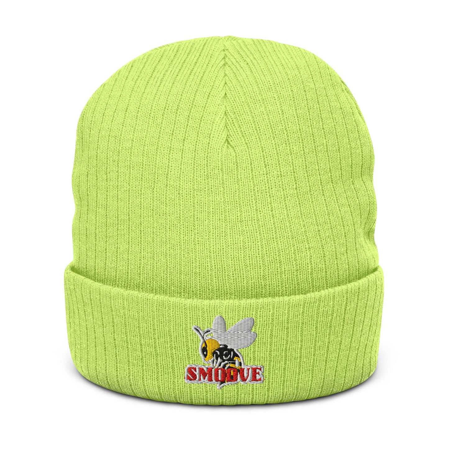 BEESMOOVE logo Ribbed knit beanie - Beesmoove