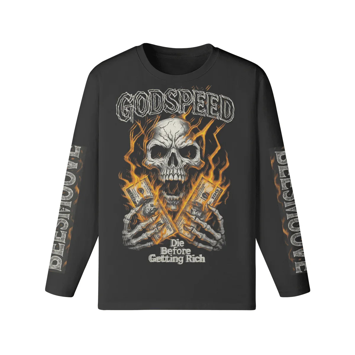 BEESMOOVE Divine Currency Long sleeve shirt - Beesmoove