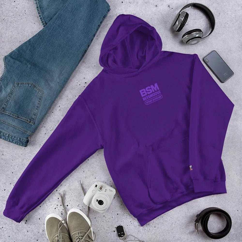 BEESMOOVE BSM purple on purple Hoodie - Beesmoove
