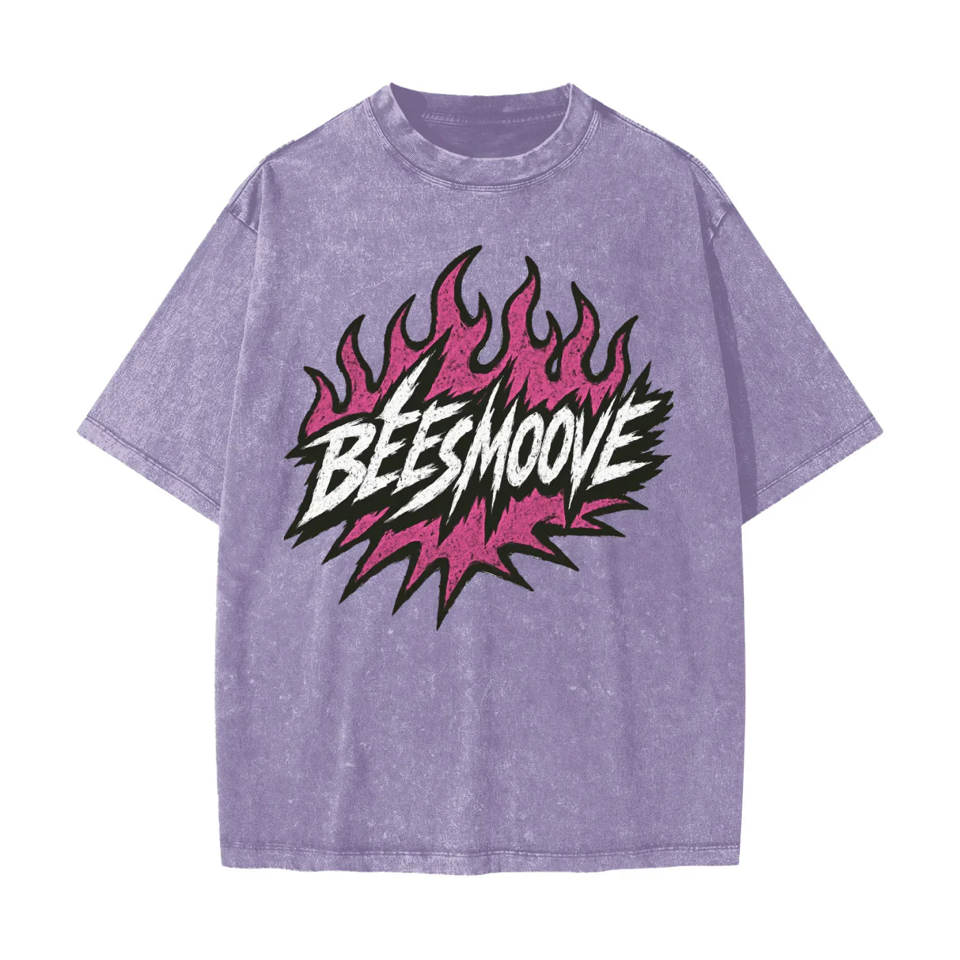 BEESMOOVE Heated Motion Heavyweight Snow Washed T-Shirt - Beesmoove 
