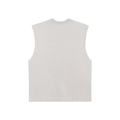 BEESMOOVE DOHIVE Raw Edge Cotton Tank Top - Beesmoove 