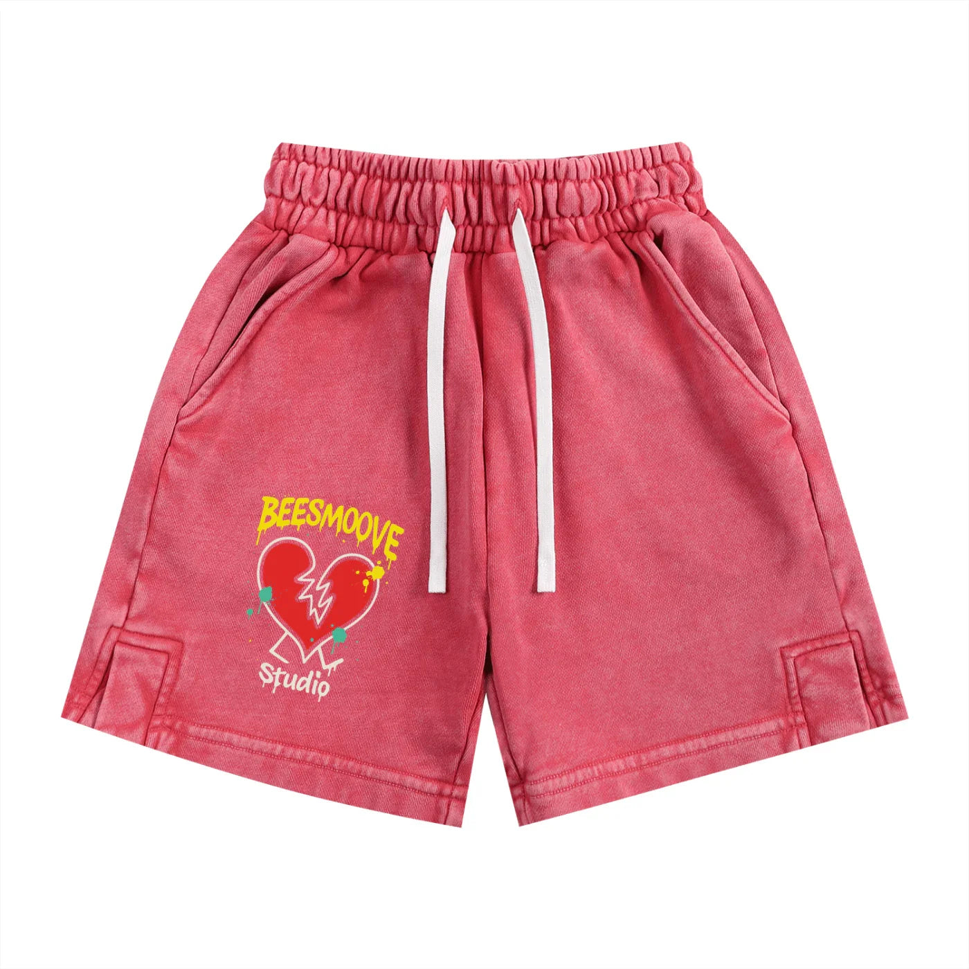BEESMOOVE Heartbreak Hijack Washed Kids' Shorts - Beesmoove 