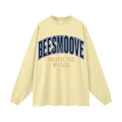 BEESMOOVE Protected by God Oversized Long Sleeve T-Shirt