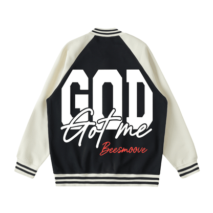 BEESMOOVE God Got Me Varsit Jacket - Beesmoove 