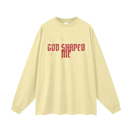 Beesmoove God Shaped Me Long Sleeve Tee - Beesmoove 