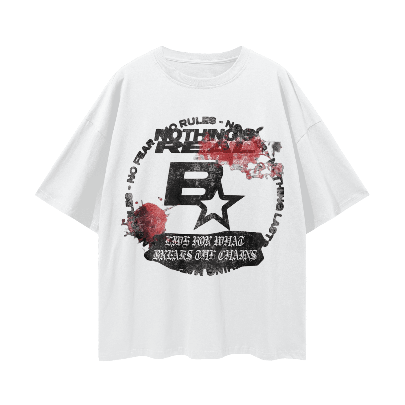 BEESMOOVE CHAIN BREAKER Oversize Deep Drop Shoulder Tee - Beesmoove 