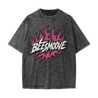 BEESMOOVE Heated Motion Heavyweight Snow Washed T-Shirt - Beesmoove 