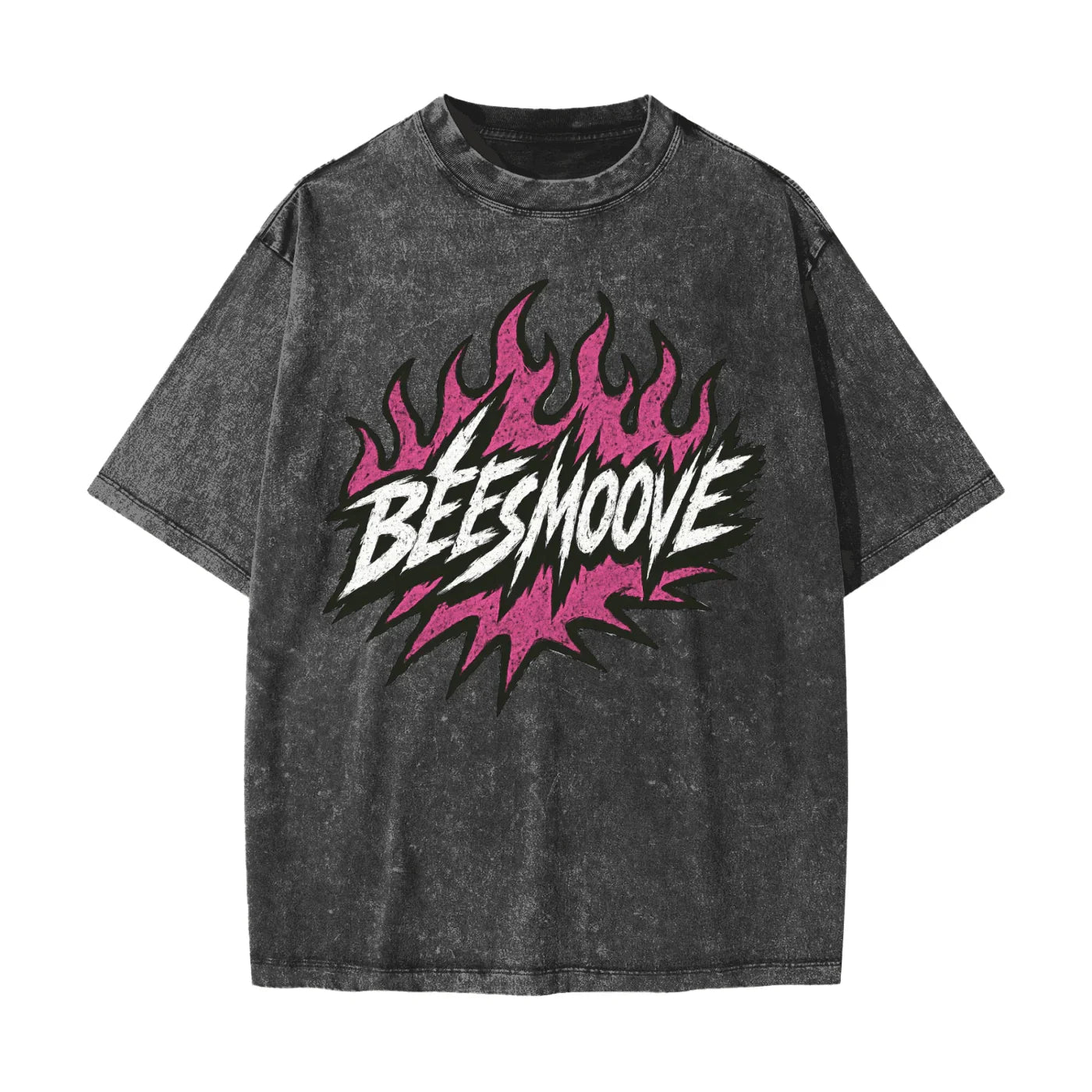 BEESMOOVE Heated Motion Heavyweight Snow Washed T-Shirt - Beesmoove 