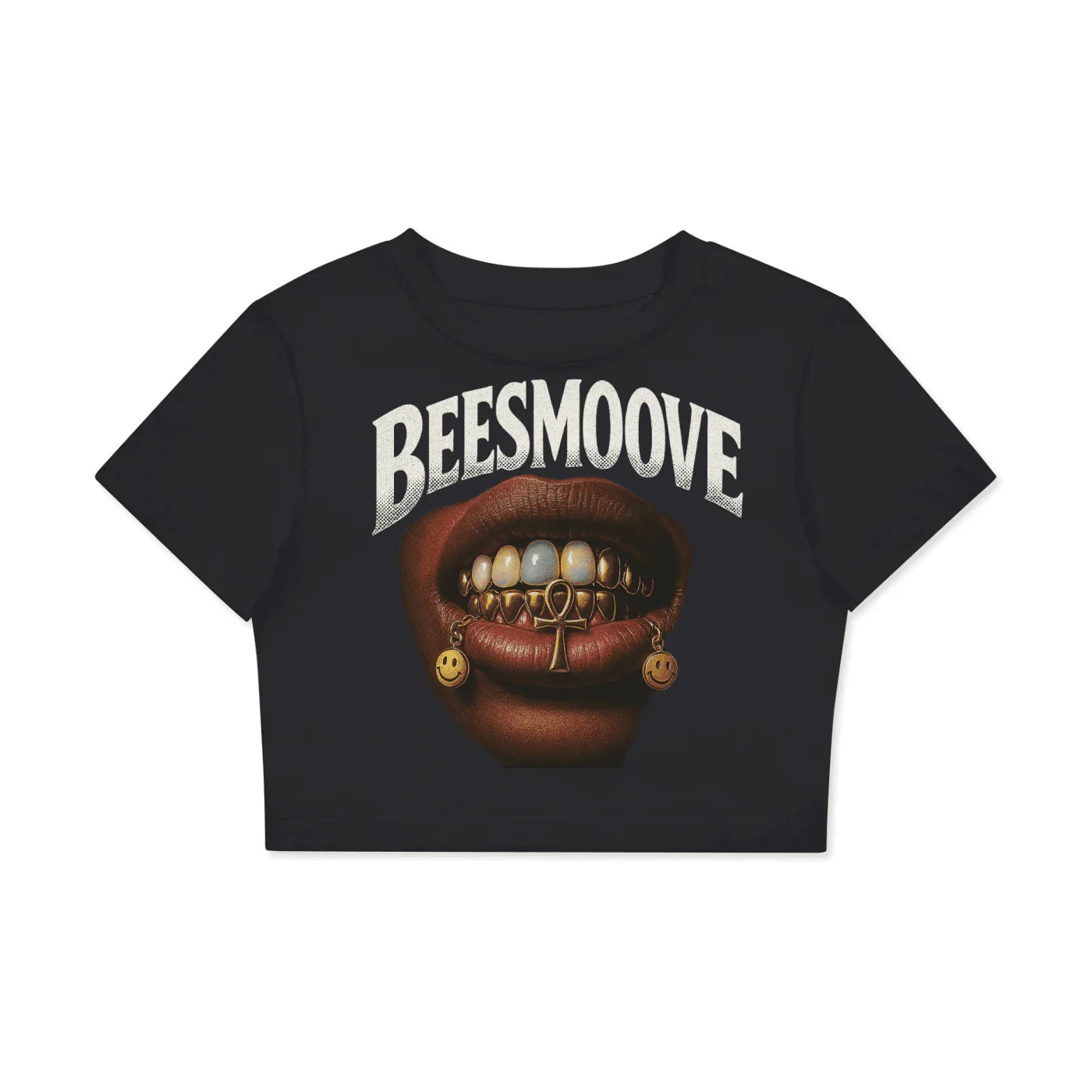 BEESMOOVE Uncaged Energy 
Women's Fitted Crop Tee | Bodycon T-Shirt - Beesmoove 