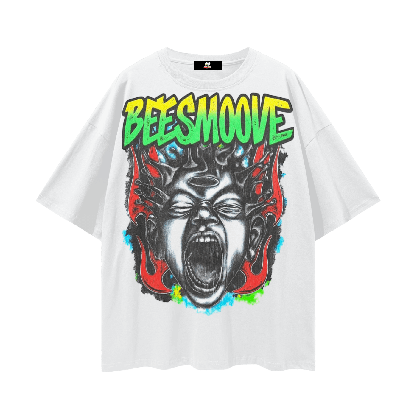 BEESMOOVE Inferno Cry Loose Drop Shoulder T-Shirt - Beesmoove 